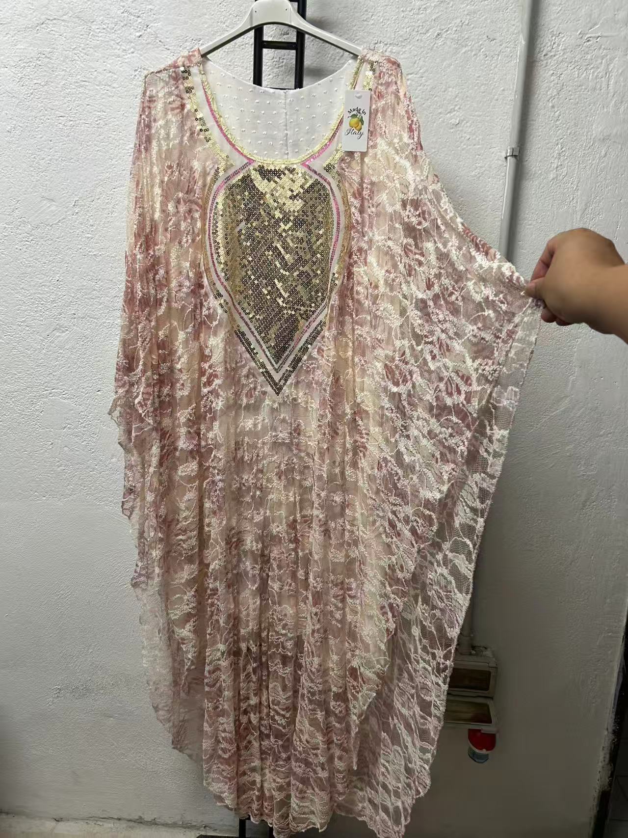 Caftan en dentelle Réf. Gi086 Taille 60-64