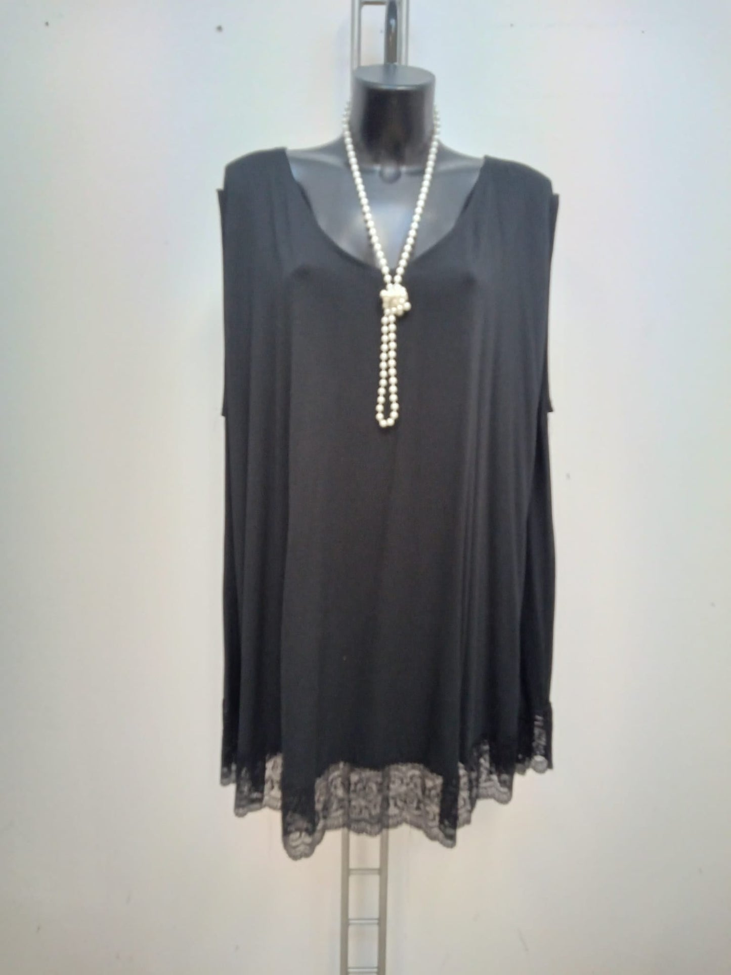 Canotta con Pizzo Cod.Ag006 Tg.66+ - taglie_forti