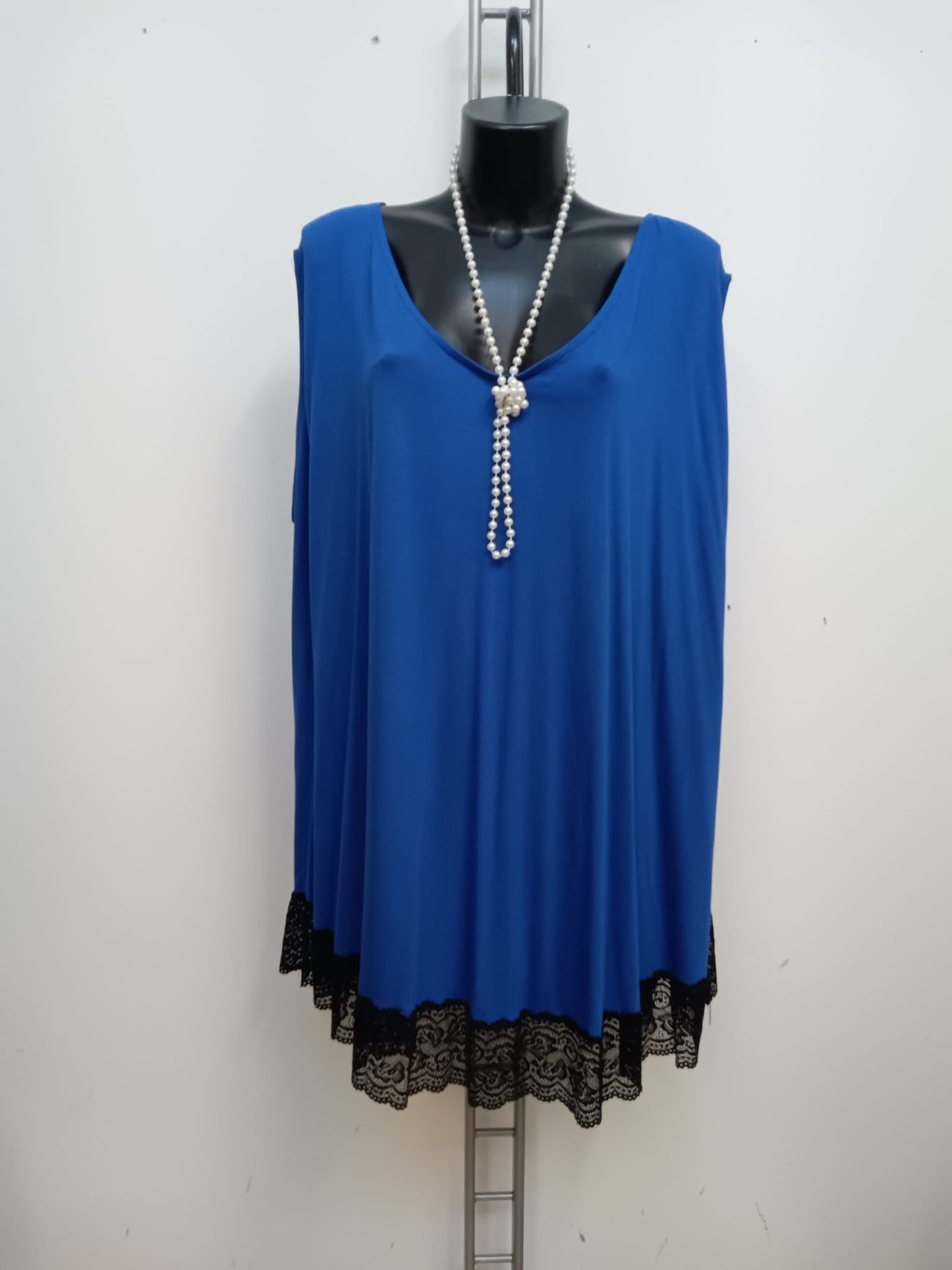 Canotta con Pizzo Cod.Ag006 Tg.66+ - taglie_forti