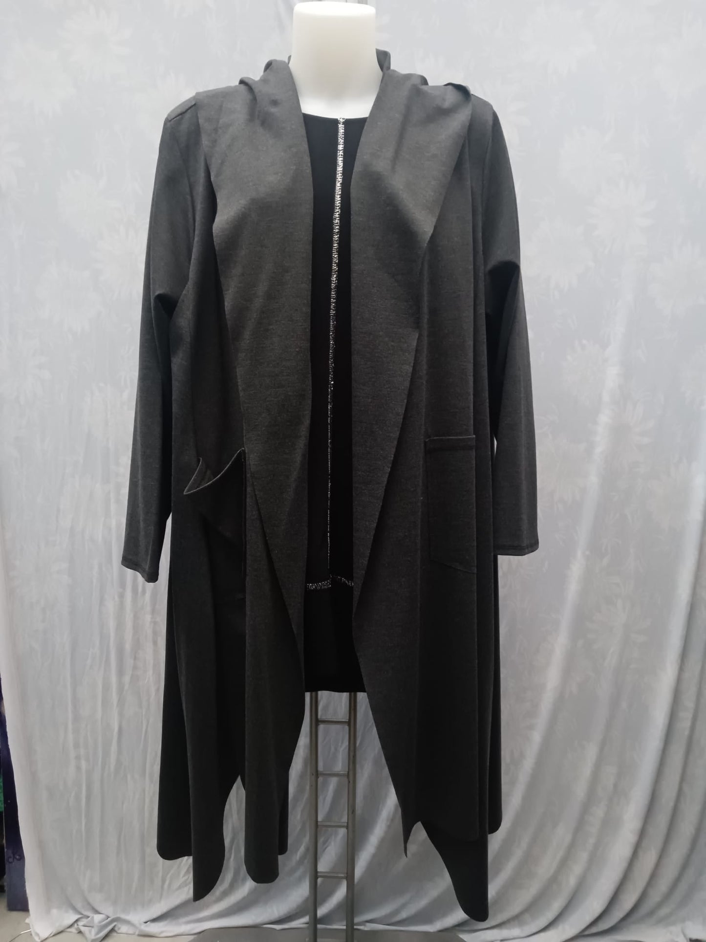 Cardigan lunga Cod.Se056 Tg. 62 - 64 - taglie_forti