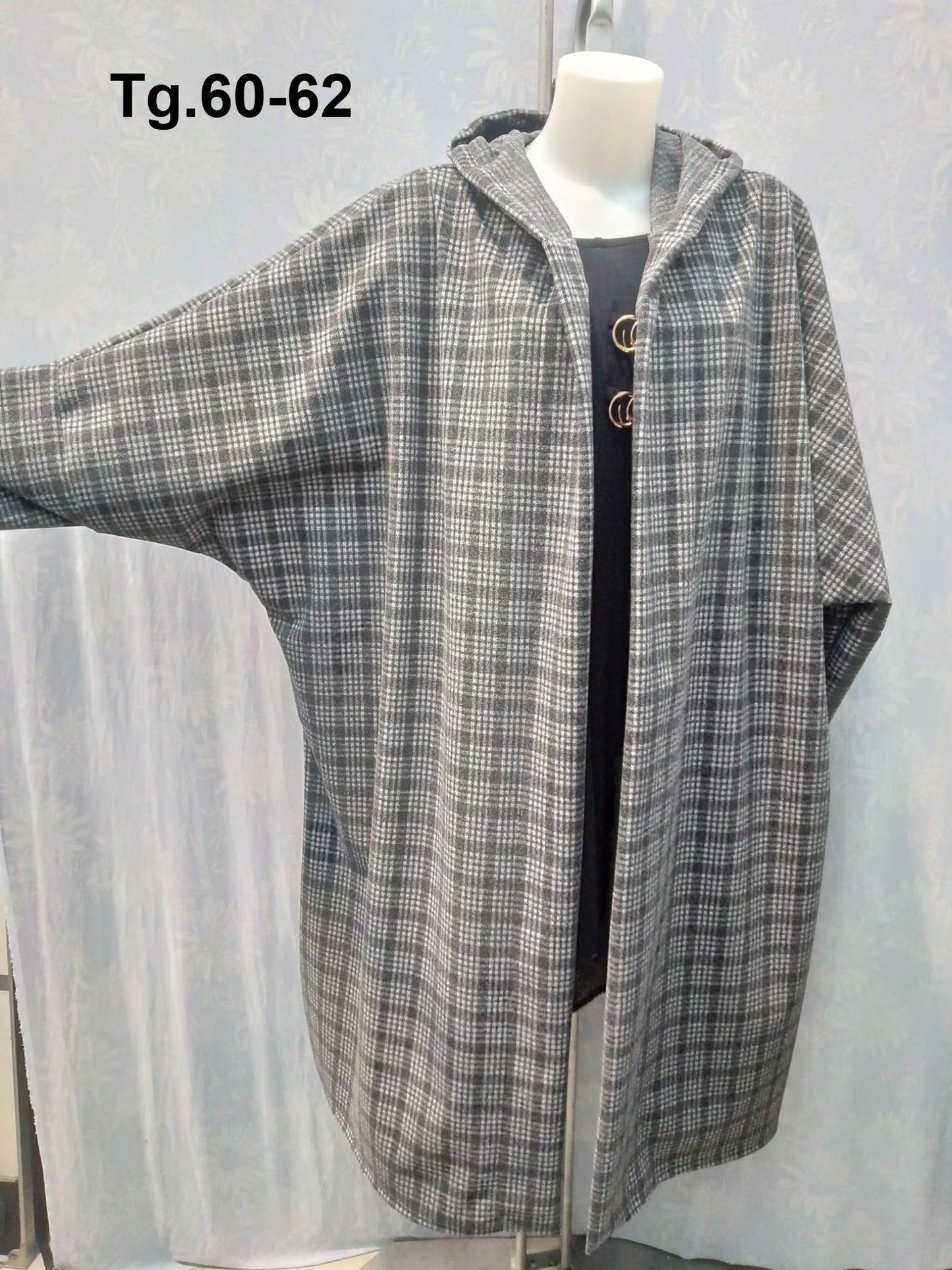 Cardigan lungo Cod.Se122 Tg.60 - 66+ - taglie_forti