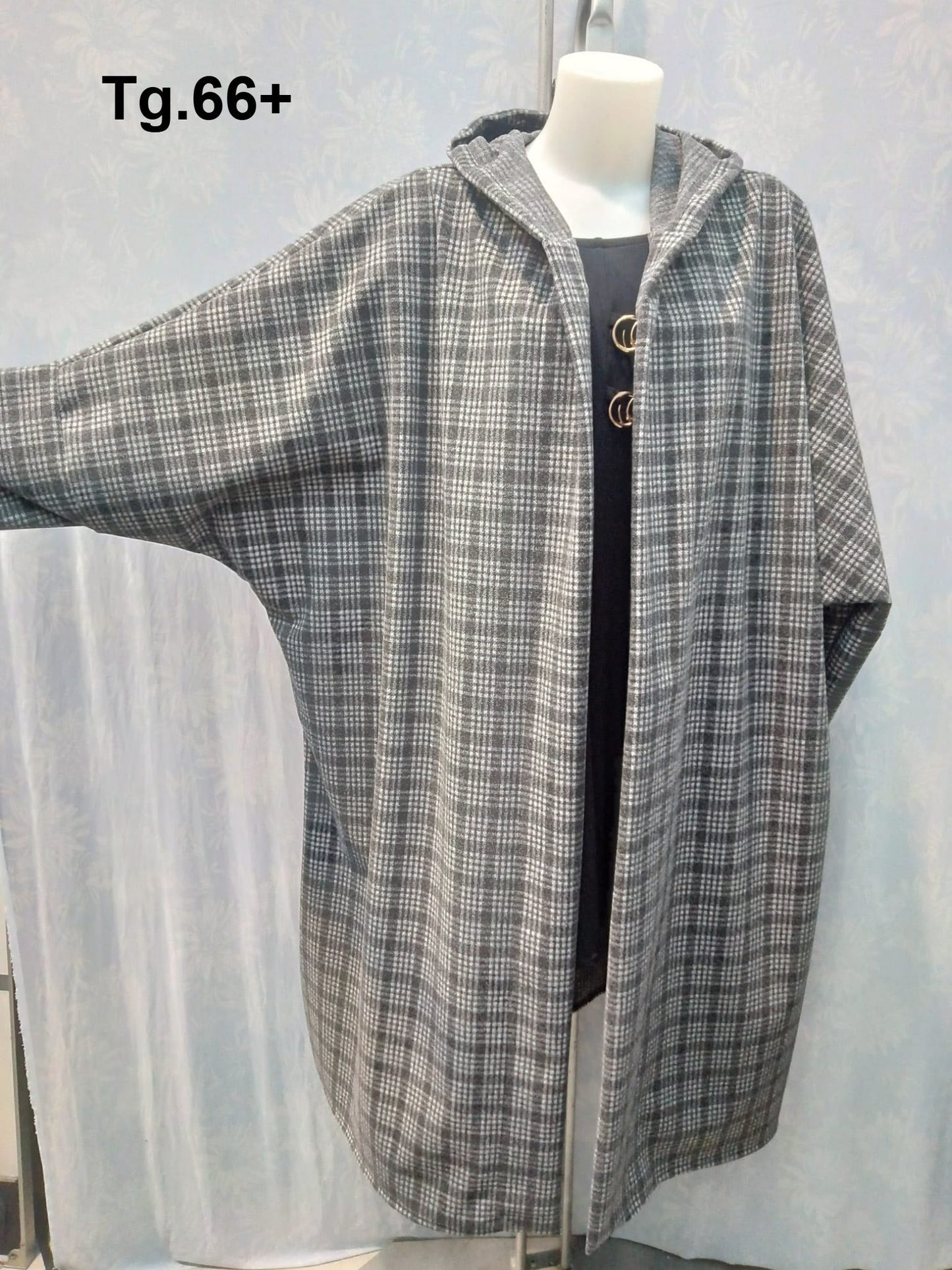 Cardigan lungo Cod.Se122 Tg.60 - 66+ - taglie_forti
