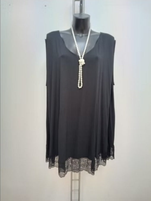 Canotta con Pizzo Cod.Ag006 Tg.66+
