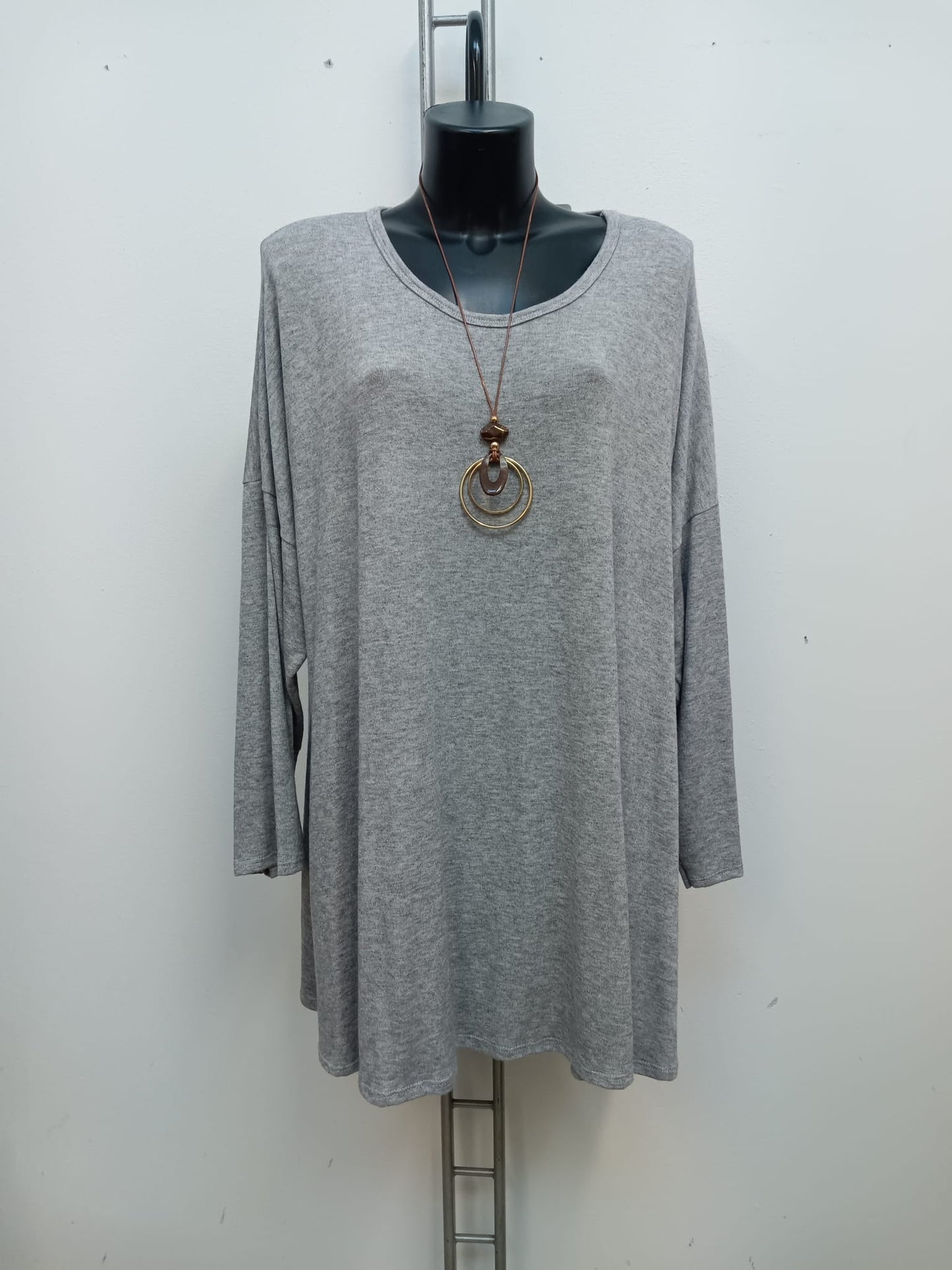 Maglia con collana Cod.Ag251 Tg. 62 - 64 - taglie_forti