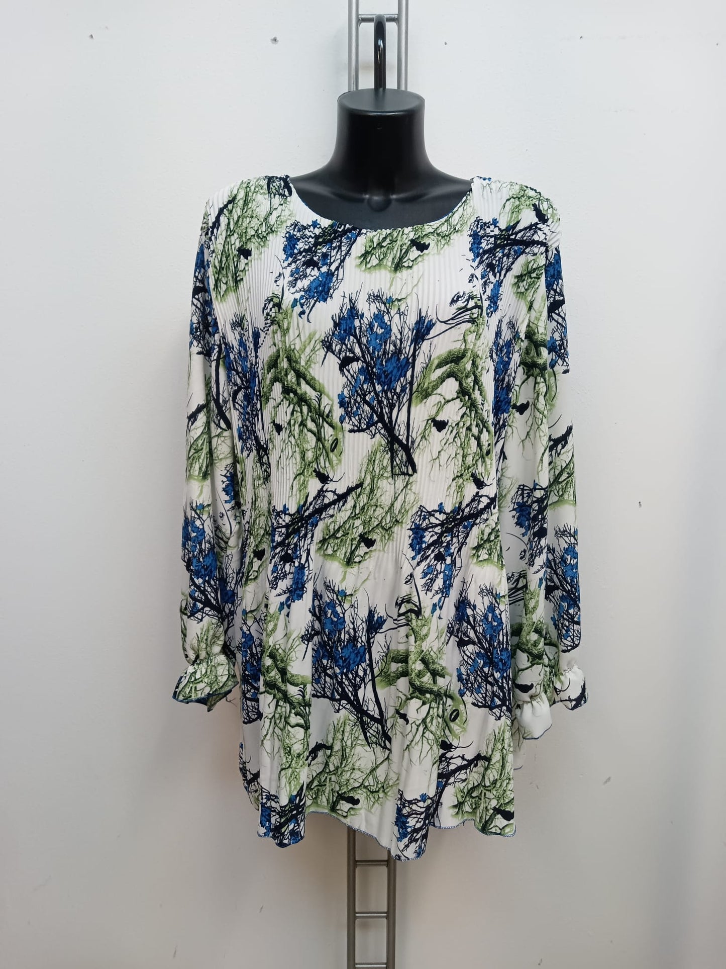 Maglia plissettati foderata Cod.Ma363 Tg.60 - 62 - #taglie_forti#