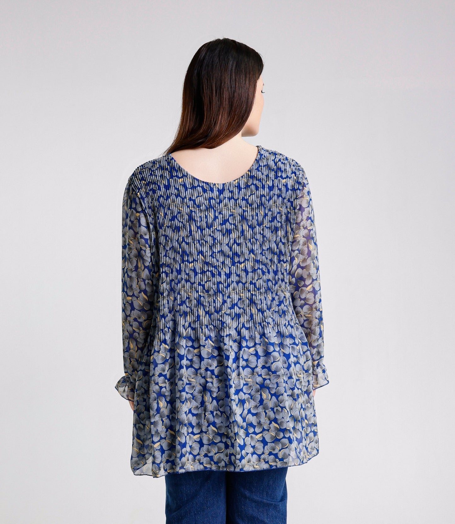 Maglia plissettati foderata Cod.Ma363 Tg.60 - 62 - #taglie_forti#