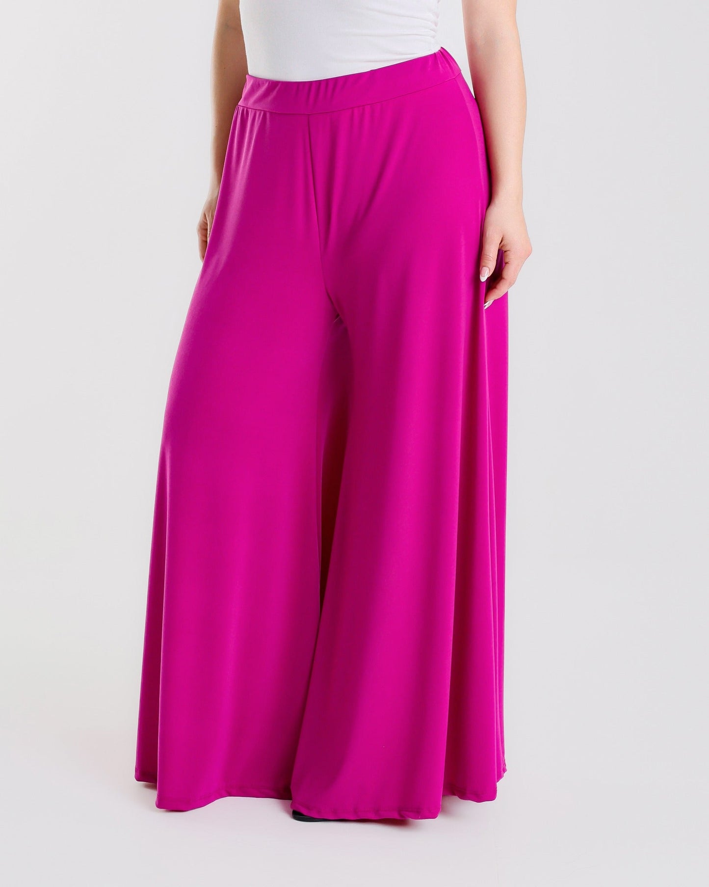 Pantaloni a palazzo Cod.Mg668 Tg.54/56 - taglie_forti