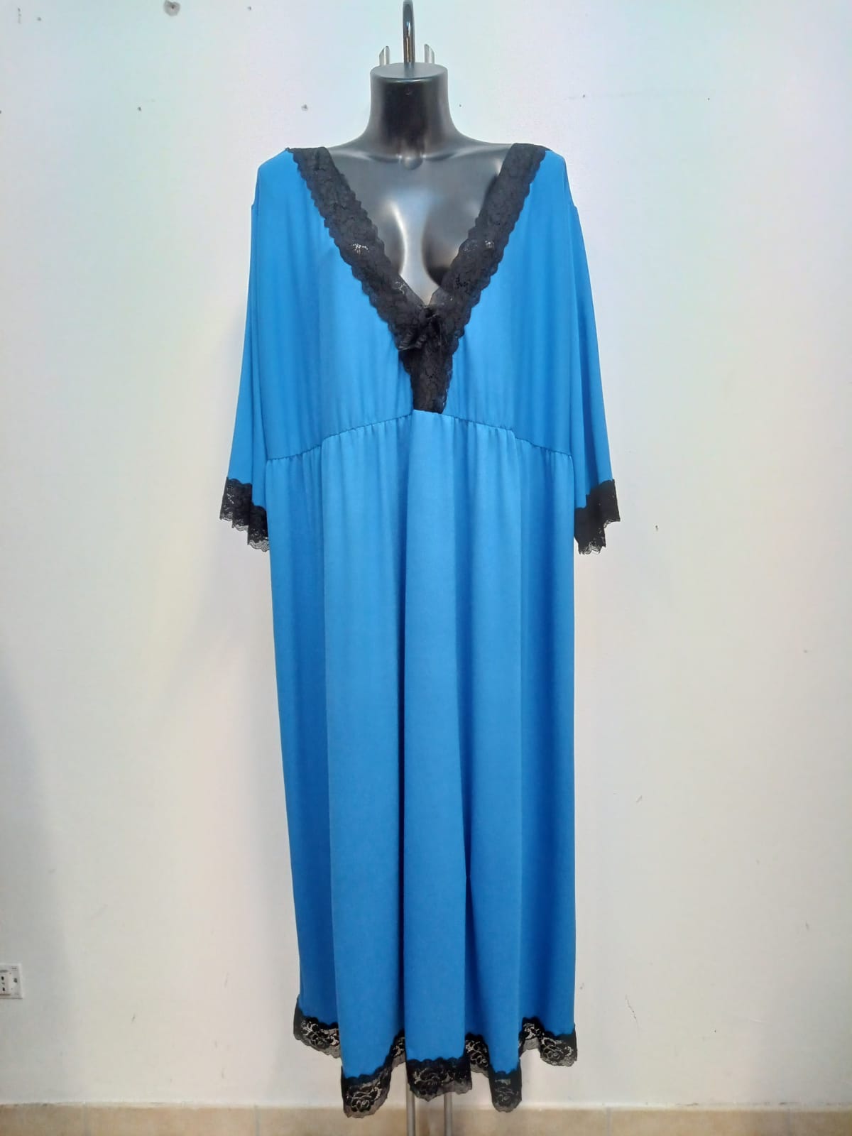 Vestito manica 3/4 Cod.Fe162 Tg.64 - 66+ - #taglie_forti#