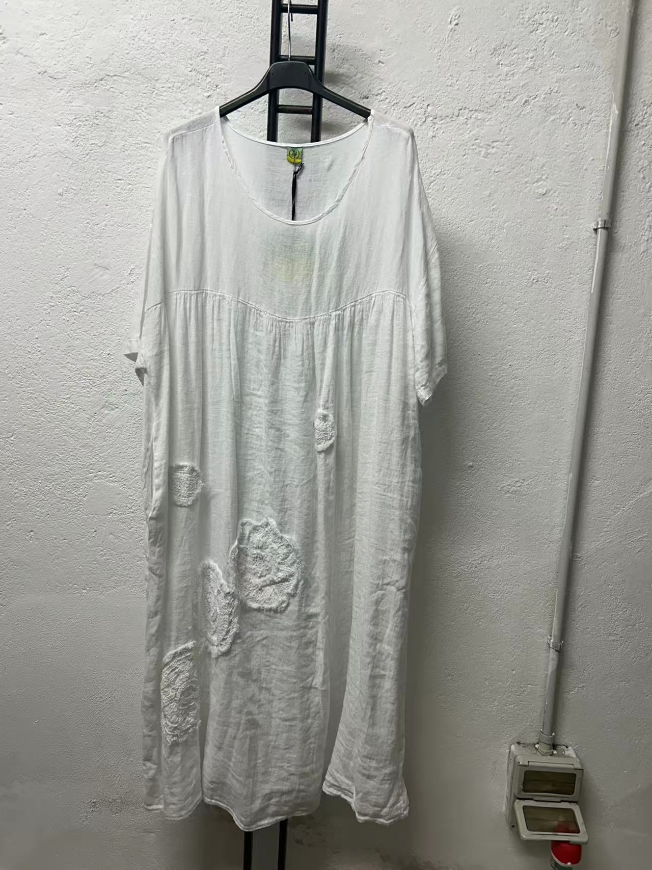 Vestido de lino Cod.Gi129 Talla 60-62