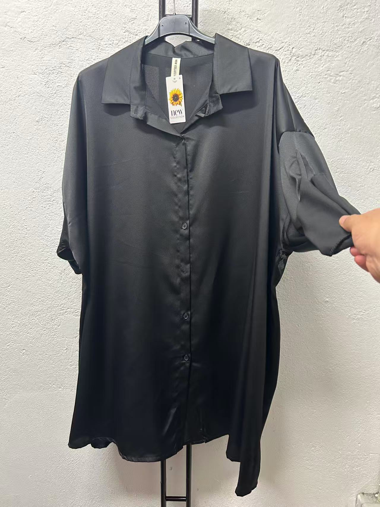 Satinbluse Art.-Nr. 006 Gr. 60–64