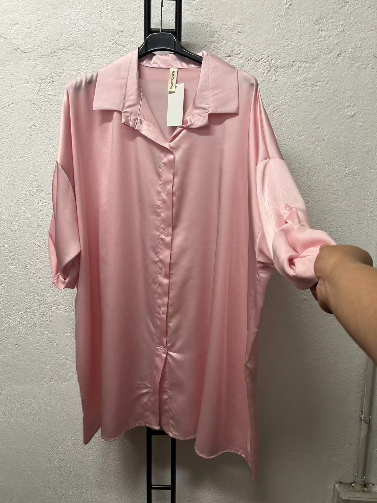 Satinbluse Art.-Nr. 006 Gr. 60–64