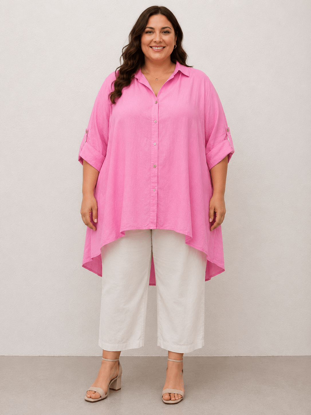 Camicia di cotone Cod.Gi008 Tg.58-60 - taglie_forti