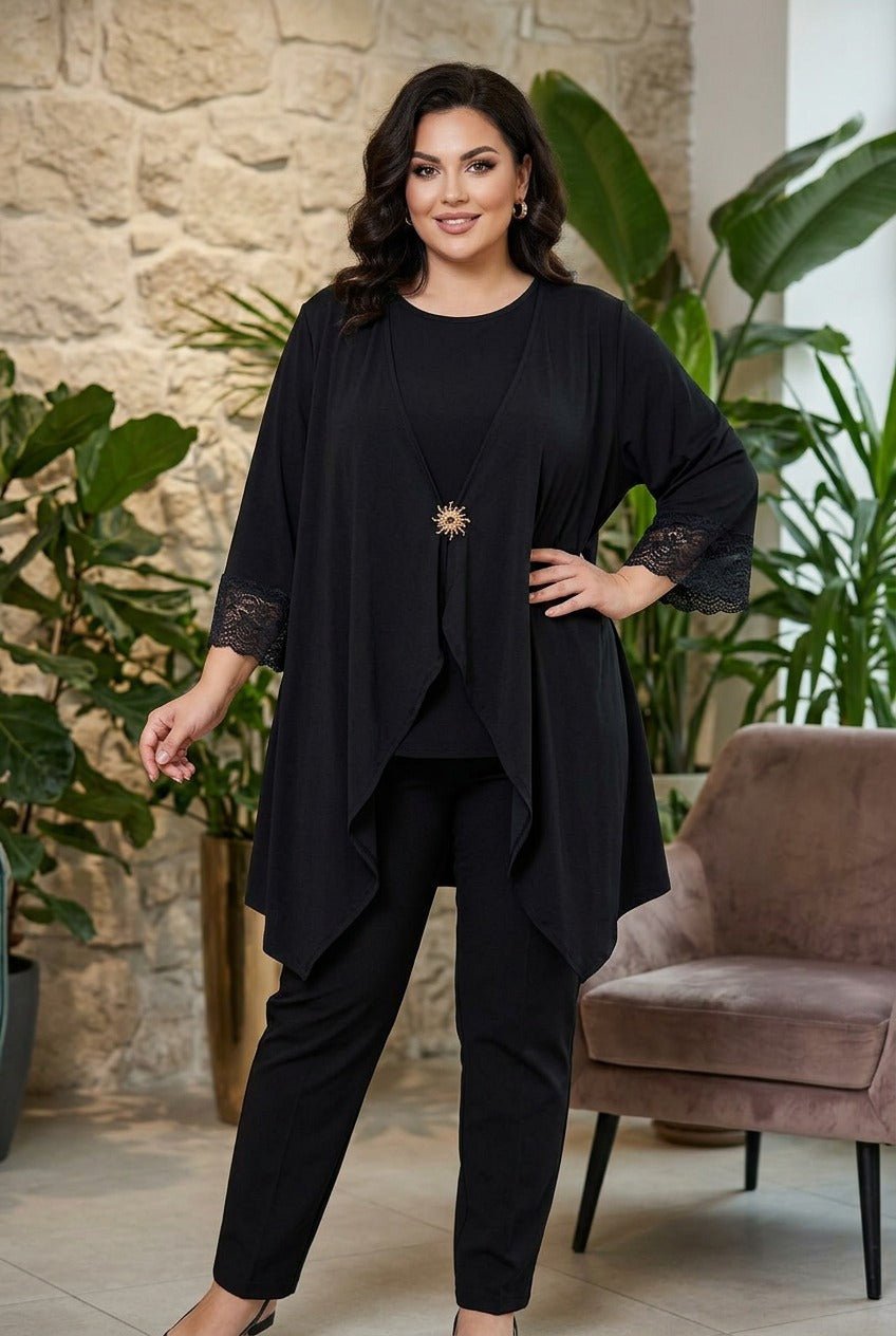 Cardigan Cod.Ap337 Tg.60 - 66+ - taglie_forti