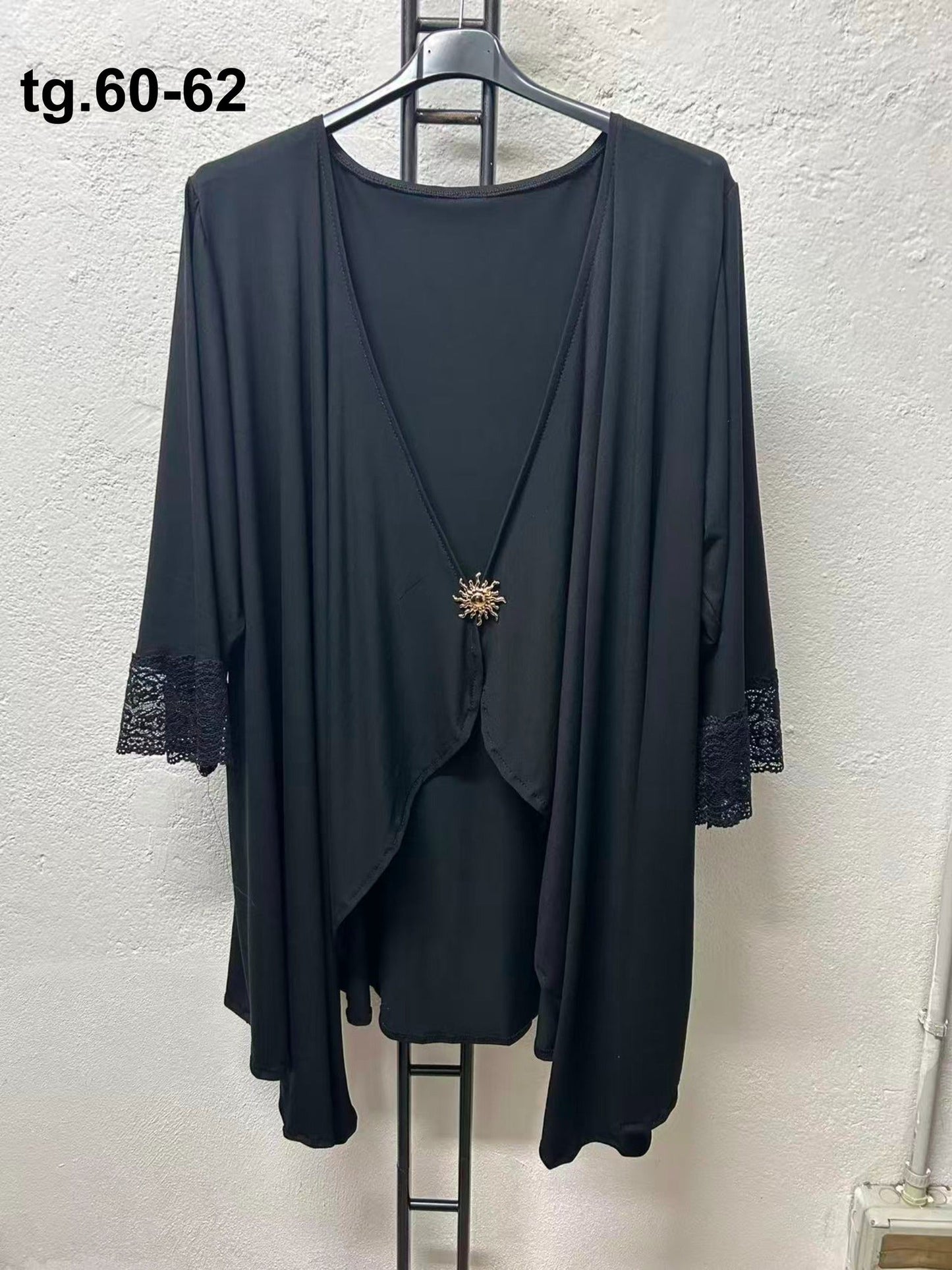 Cardigan Cod.Ap337 Tg.60 - 66+ - taglie_forti