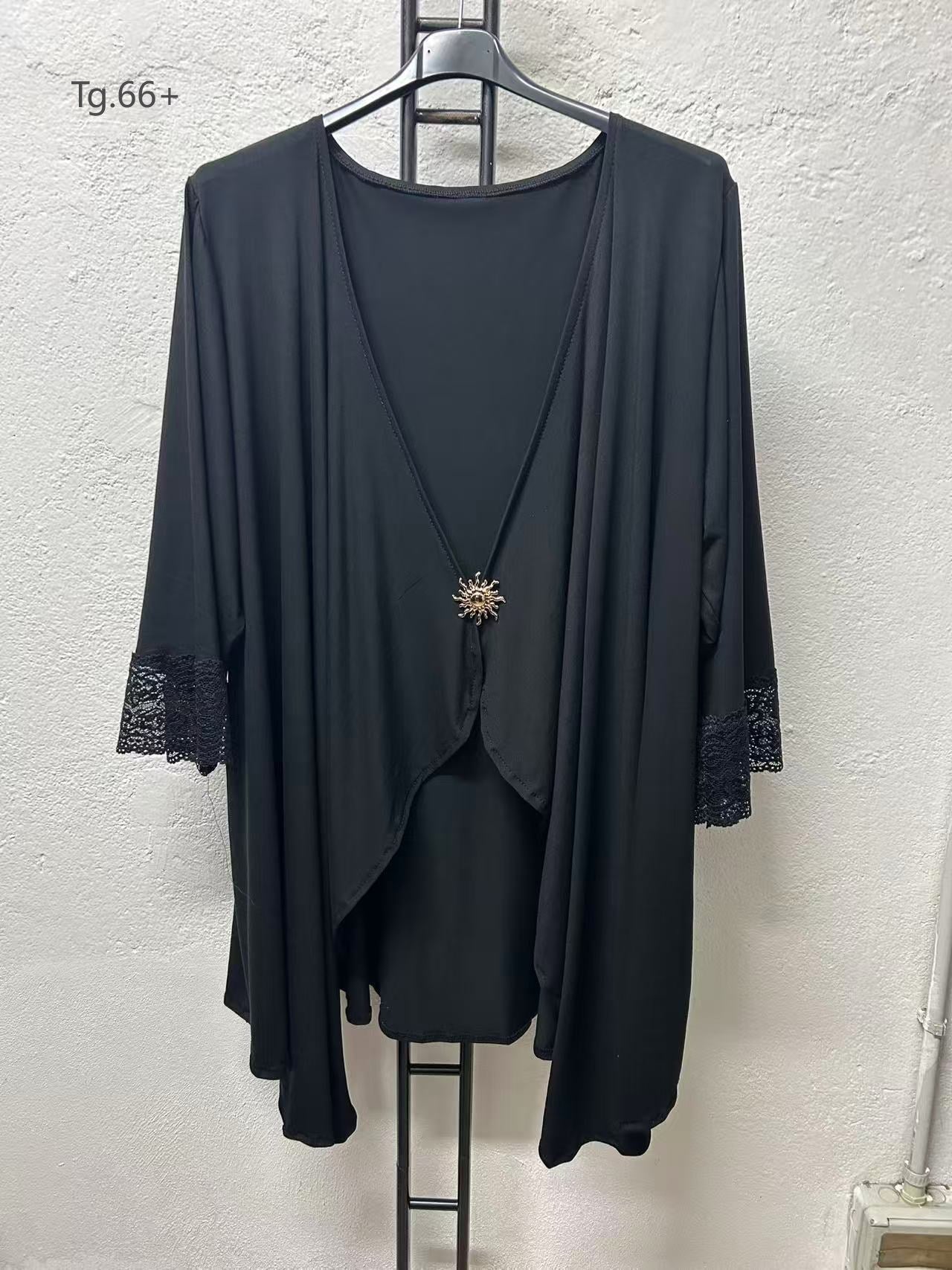 Cardigan Cod.Ap337 Tg.60 - 66+ - taglie_forti