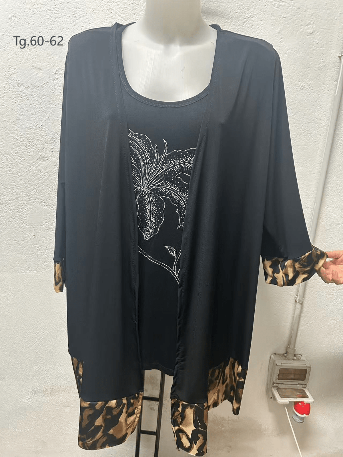 Cardigan Cod.Lu304 Tg.60-62 - taglie_forti