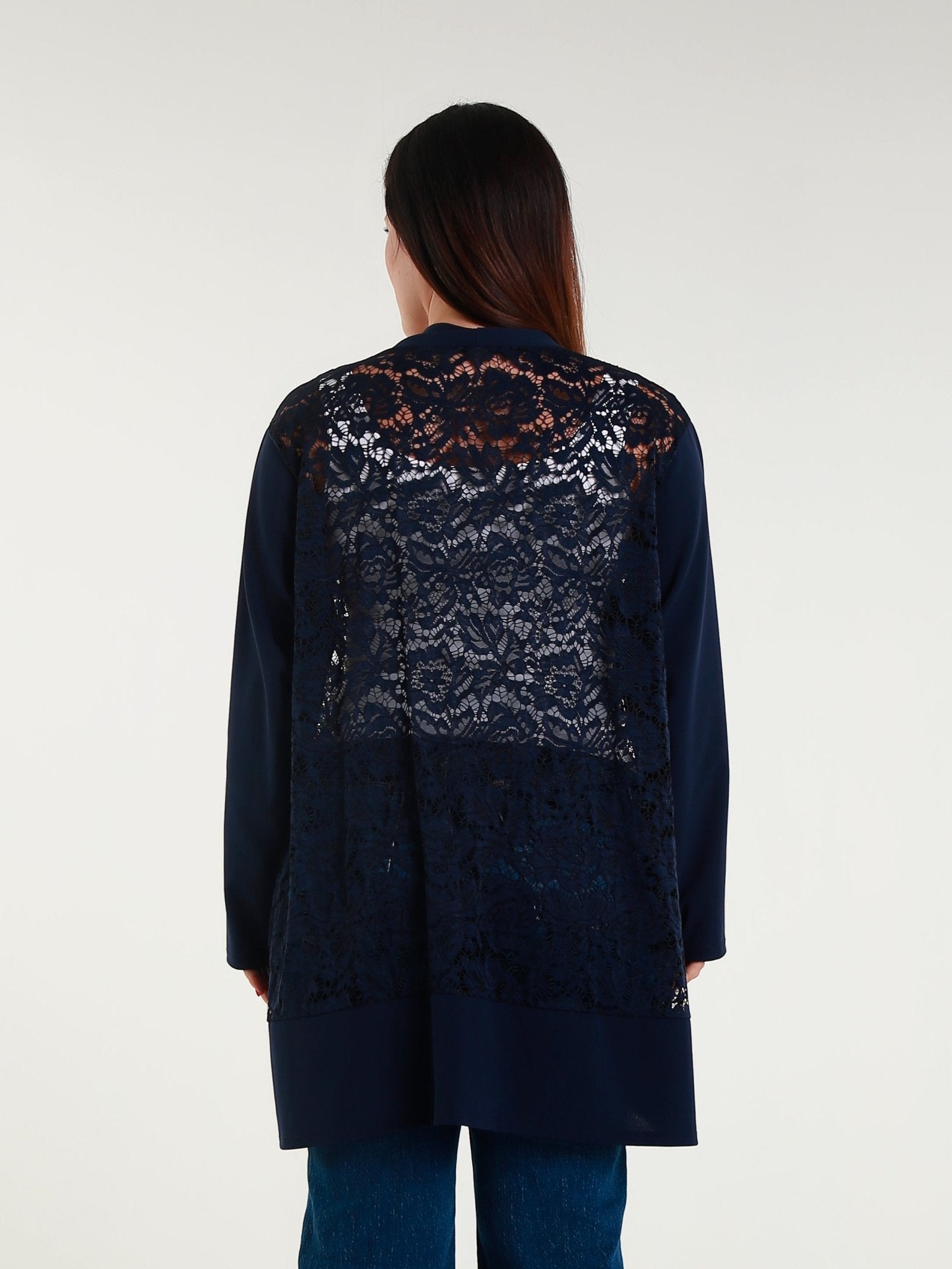 Cardigan di pizzo Cod.Lu346 Tg. 56 - 58 - taglie_forti