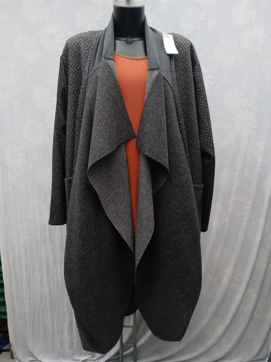 Cardigan lunga Cod.Se034 Tg. 62 - 64 - taglie_forti