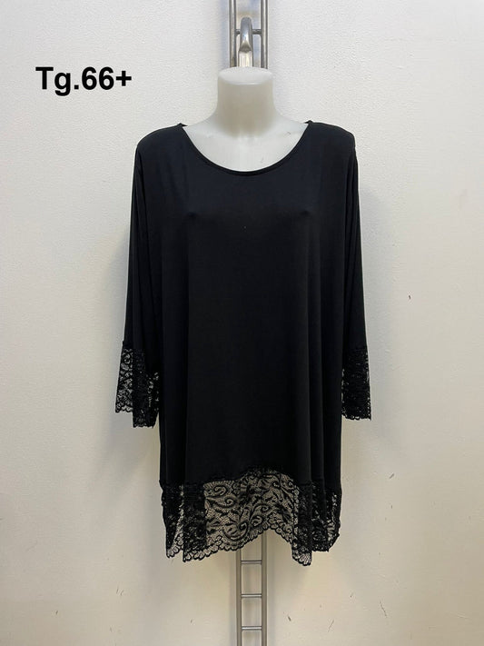 Maglia con pizzo Cod.Ge241 TG.60 - 66+ - taglie_forti
