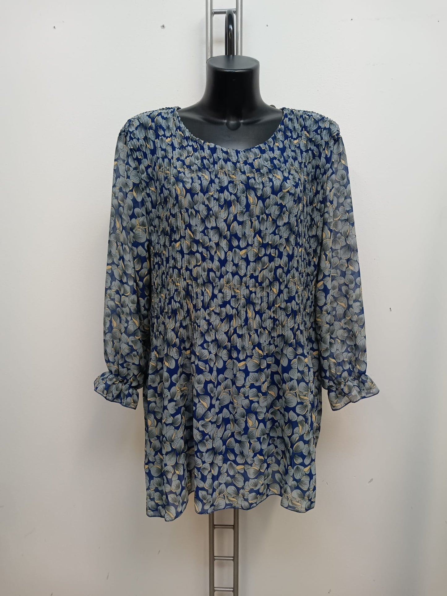 Maglia plissettati foderata Cod.Ma363 Tg.60 - 62 - #taglie_forti#