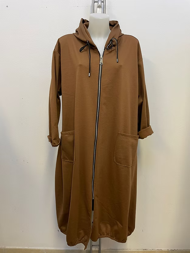Giacca felpata lunga Cod.Ot220 TG.60-62
