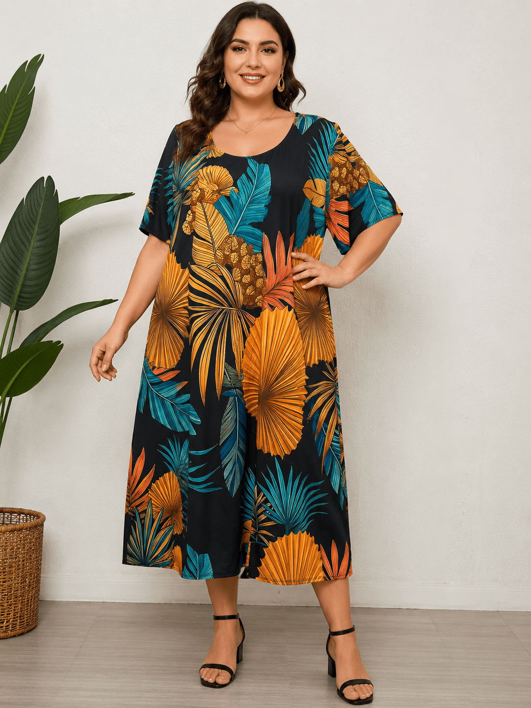 Vestito Cod.Gi049 Tg.60-62 - taglie_forti