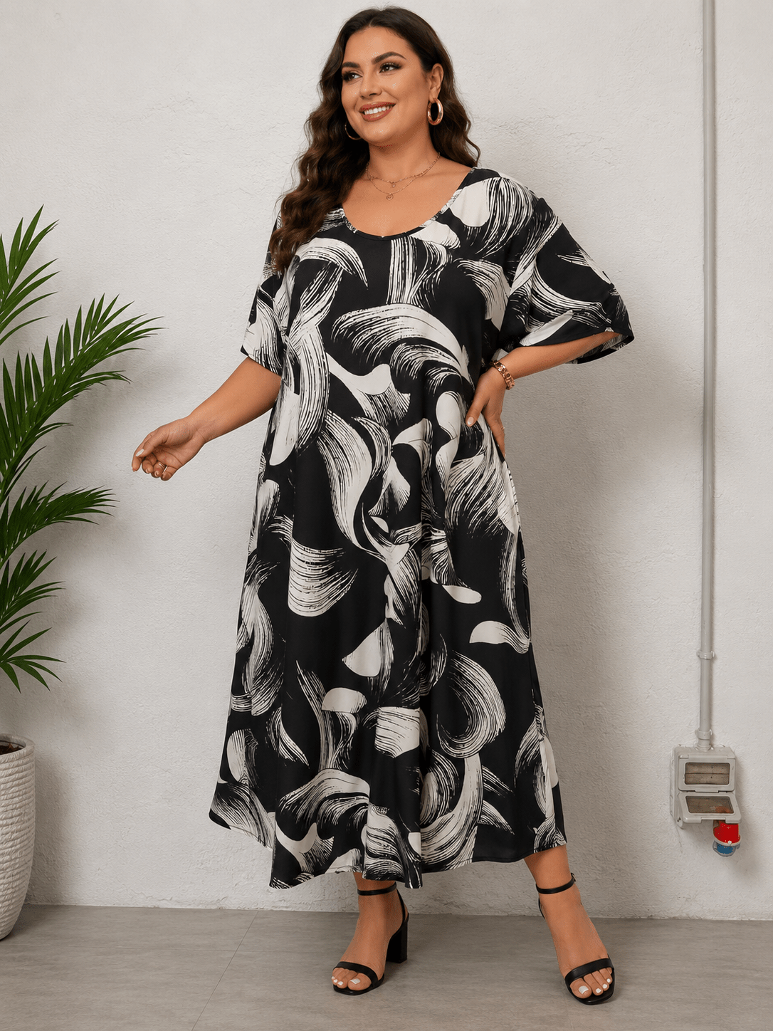 Vestito Cod.Gi049 Tg.60-62 - taglie_forti