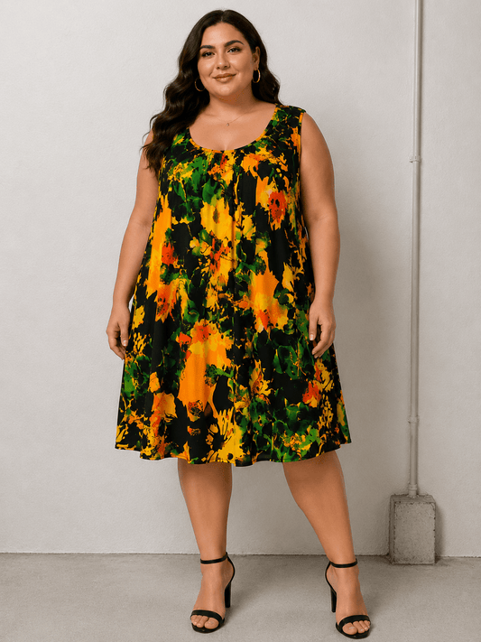 Vestito Cod.Gi058 Tg.62-66+ - taglie_forti