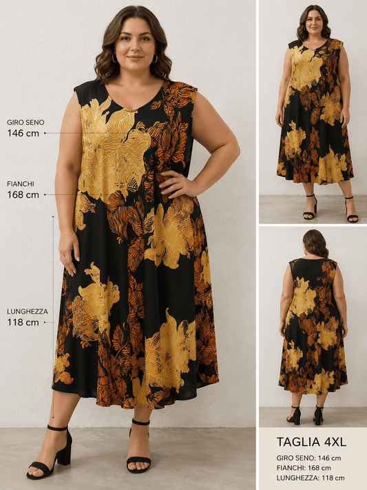 Vestito Cod.Gi111 Tg.60-66+ - taglie_forti