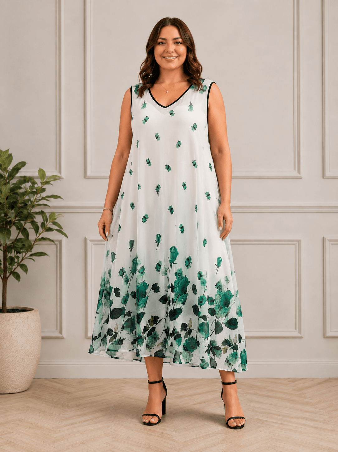 Vestito Cod:Lu116 tg:54/56 - taglie_forti
