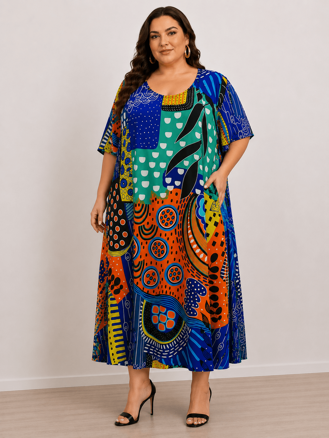 vestito cod:Lu161 tg:60/66+ - taglie_forti