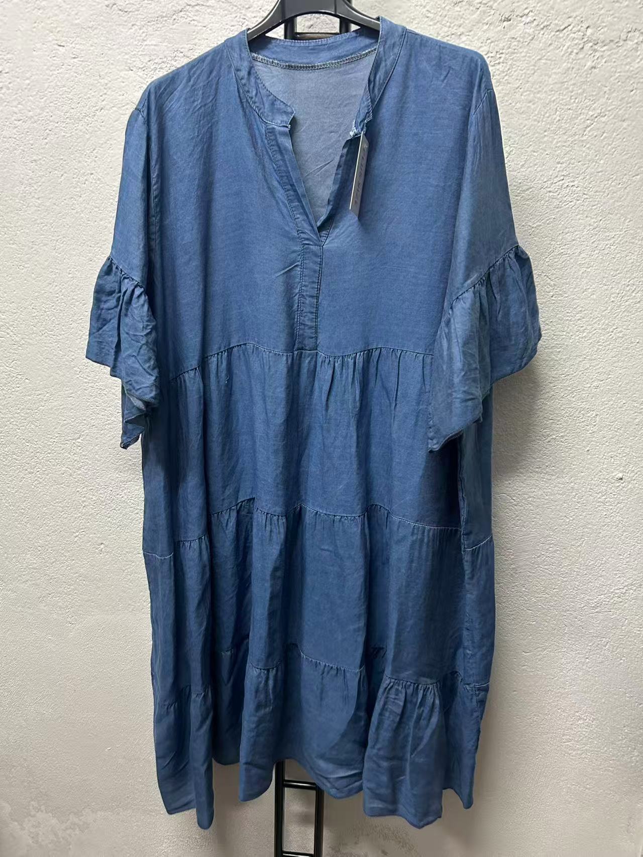 Vestito di jeans Cod.Mg207 Tg.58 - 60 - taglie_forti