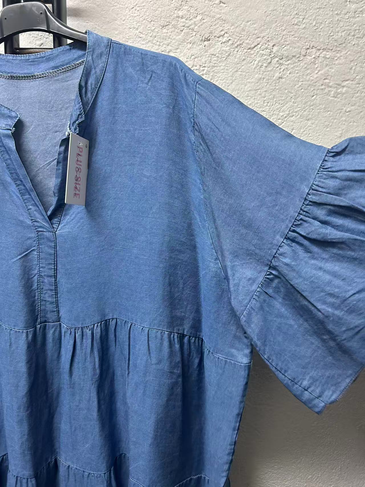 Vestito di jeans Cod.Mg207 Tg.58 - 60 - taglie_forti